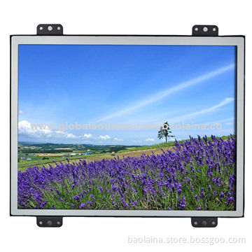 12.1-inch Metal Case Open-frame LCD Monitor, Built-in VGA input, touch screen optional